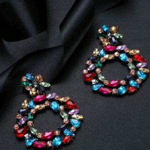 Multicolored Statement Earrings